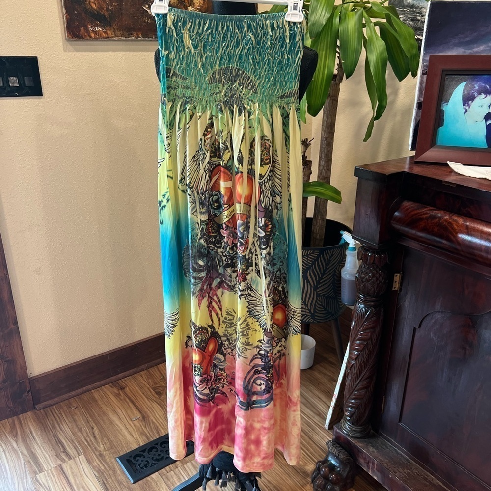 Sweet premium jeans size large summer dress in GUC